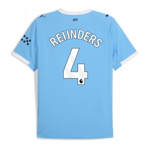 Lacne Muži Futbalové dres Manchester City Tijjani Reijnders #4 2025-26 Krátky Rukáv - Domáci